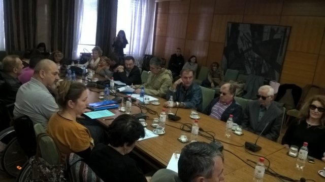 Okrugli sto povodom rasprave o prvom nacrtu Zakona o organizacijama osoba sa invaliditetom, Palata Srbije, 24. novembar 2015. godine